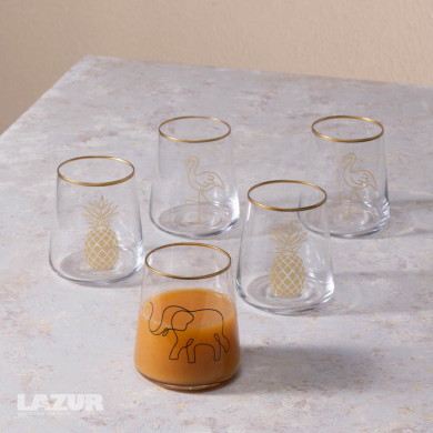 Комплект стъклени чаши Тропика 6 броя