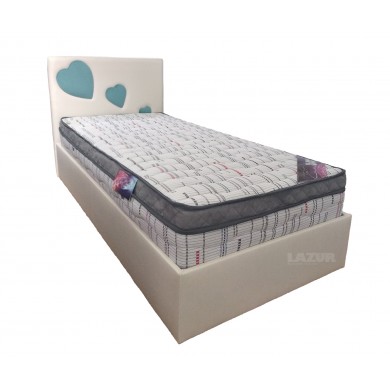 тапицирано легло Детски свят за матрак 90/200 см