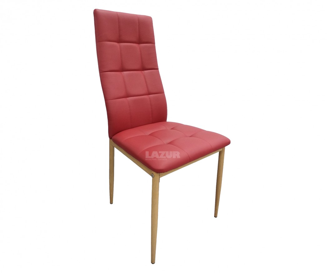 Трапезен стол Скай в червен цвят