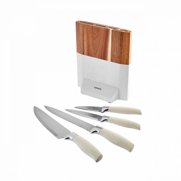 Комплект ножове Селект бяло 5 части