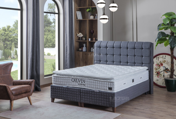 Тапицирано легло Калвин с ракла и матрак 160/200 см