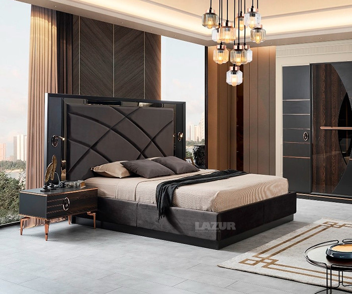 Луксозен комплект мебели за спалня Сарос