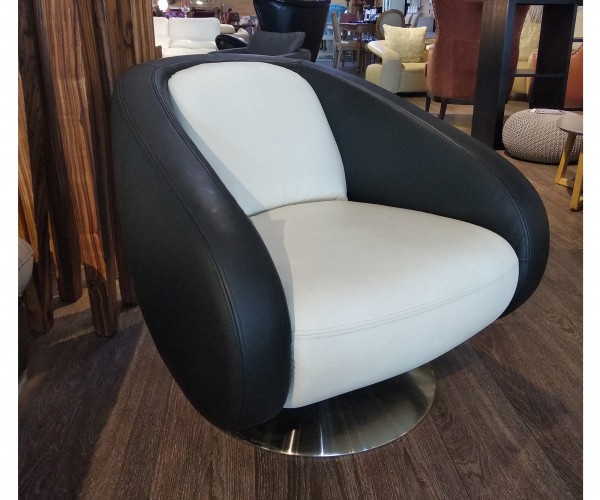 Въртящо кресло модел А-311 в естествена кожа