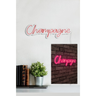 Светеща декорация за стена Champagne