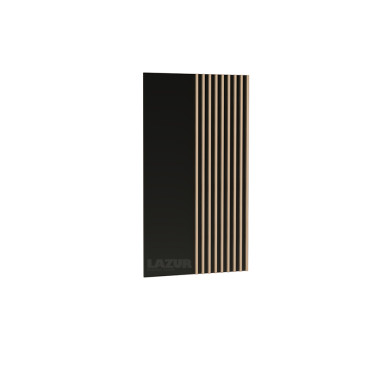 Панел Кали черен с дървесни елементи