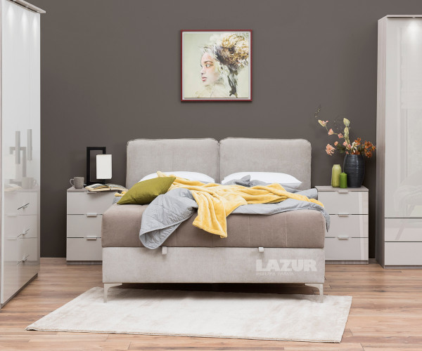 Тапицирано Boxspring легло Елеганс за матрак 160/200 см