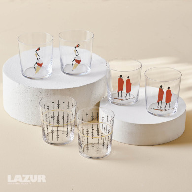 Комплект стъклени чаши Етнико 6 броя