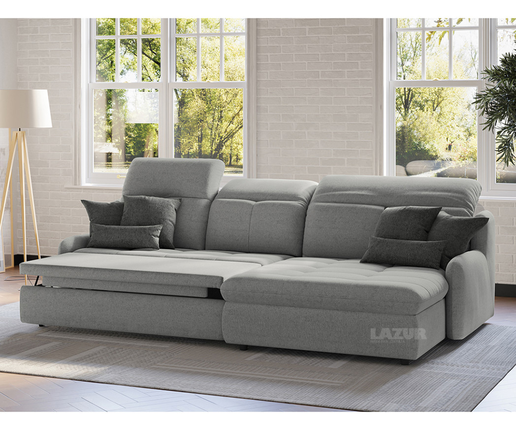 Ъглов диван Купидо с функция сън и подвижни подглавници